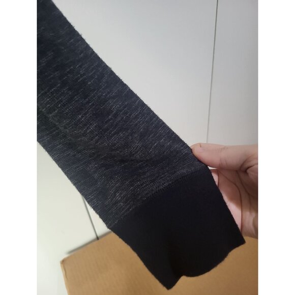 AMERICAN EAGLE Young Mens LG Heritage Cotton Thermal Shirt y2k preppy Gray black - Picture 6 of 11